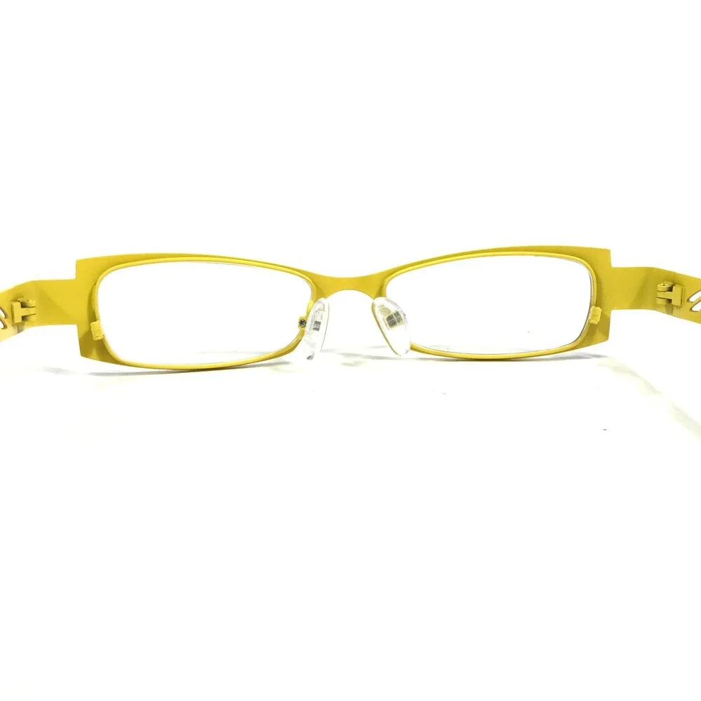 Iyoko-Inyake Eyeglasses Frames IY573 Col.129 Brown Yellow Rectangular 48-18-140
